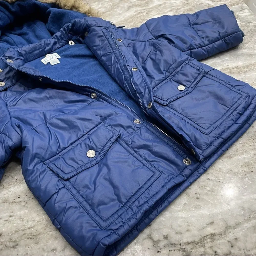 THE Children’s Place Blue Winter Jacket 18M